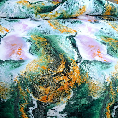 3-teiliges Marmor-Bettwäsche-Set, Weich, Atmungsaktiv, Für Schlafzimmer