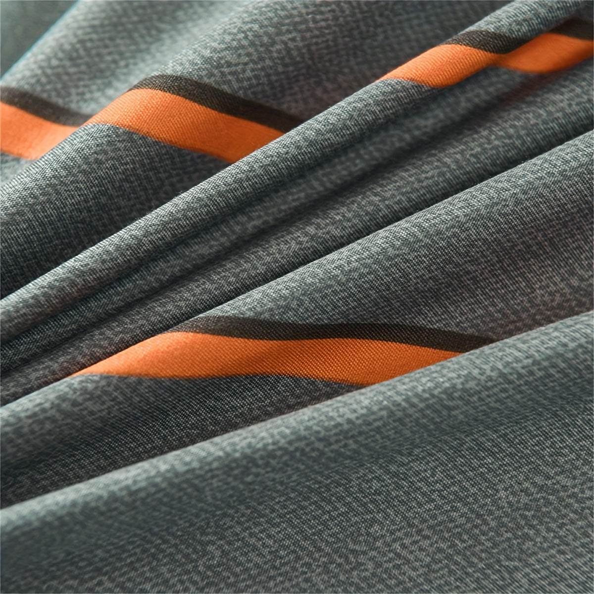 3-teiliges Bettwäsche-Set mit Streifen – Weicher Polyester, Bequeme Bettdecke