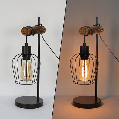 Vintage Industrielle Flammen Design Nachttischlampe