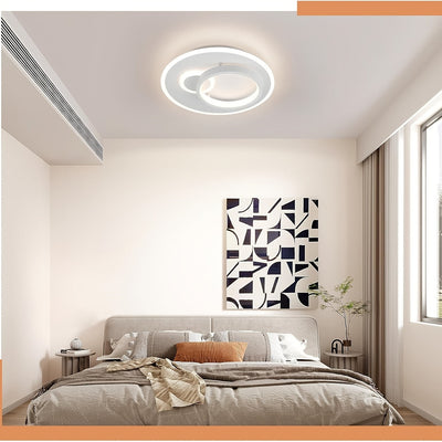 33W Deckenleuchte Weiß/Schwarz, Einstellbare Farbtemperatur für Wohnzimmer