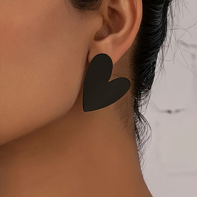 3 Paar stilvolle herzförmige Ohrringe, lässiger sexy Stil, Paar-Geschenk