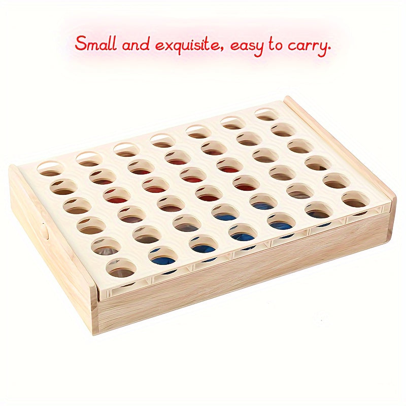 4-in-1 Holzspiel – Puzzle & Schach für interaktiven Spielspaß