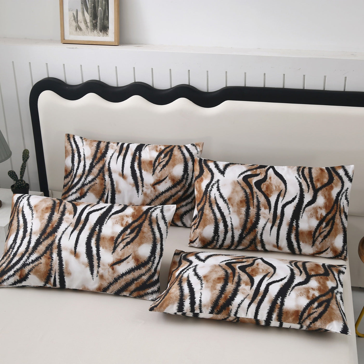 3-teiliges Bettwäsche-Set mit Animal-Print, Polyester, Maschinenwaschbar