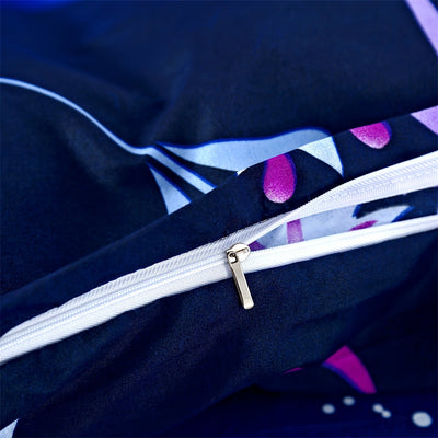 3-teiliges Bettwäsche-Set, Weich & Bequem, Schmetterlingsdruck