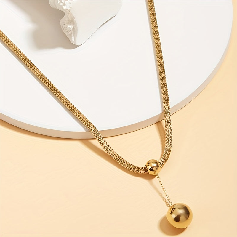 4-teiliges Set Edelstahl-Schmuck, Vintage Eleganter Stil