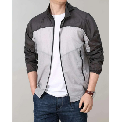 Zweifarbige Jacke für Herren