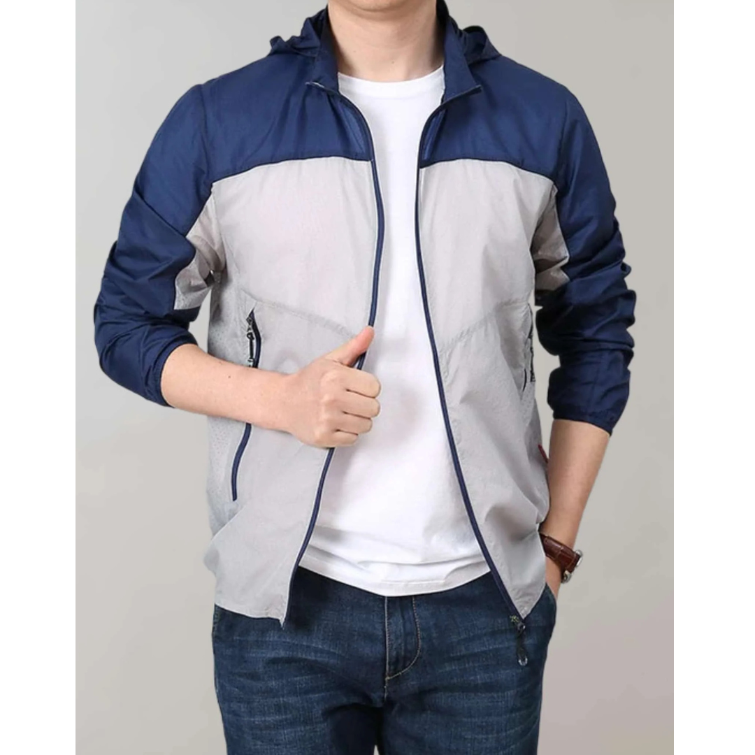 Zweifarbige Jacke für Herren