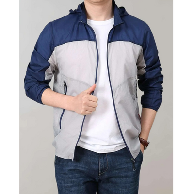 Zweifarbige Jacke für Herren