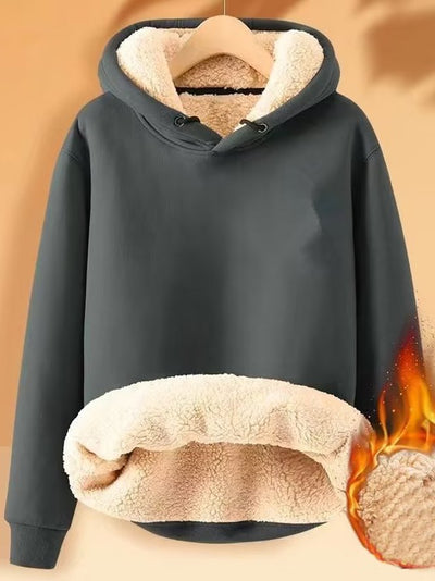 Winterpullover mit Kapuze