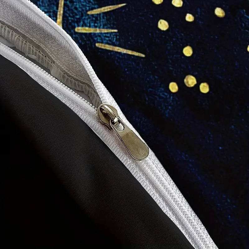 3-teiliges Celestial Sonne & Mond Sternen Bettwäsche-Set