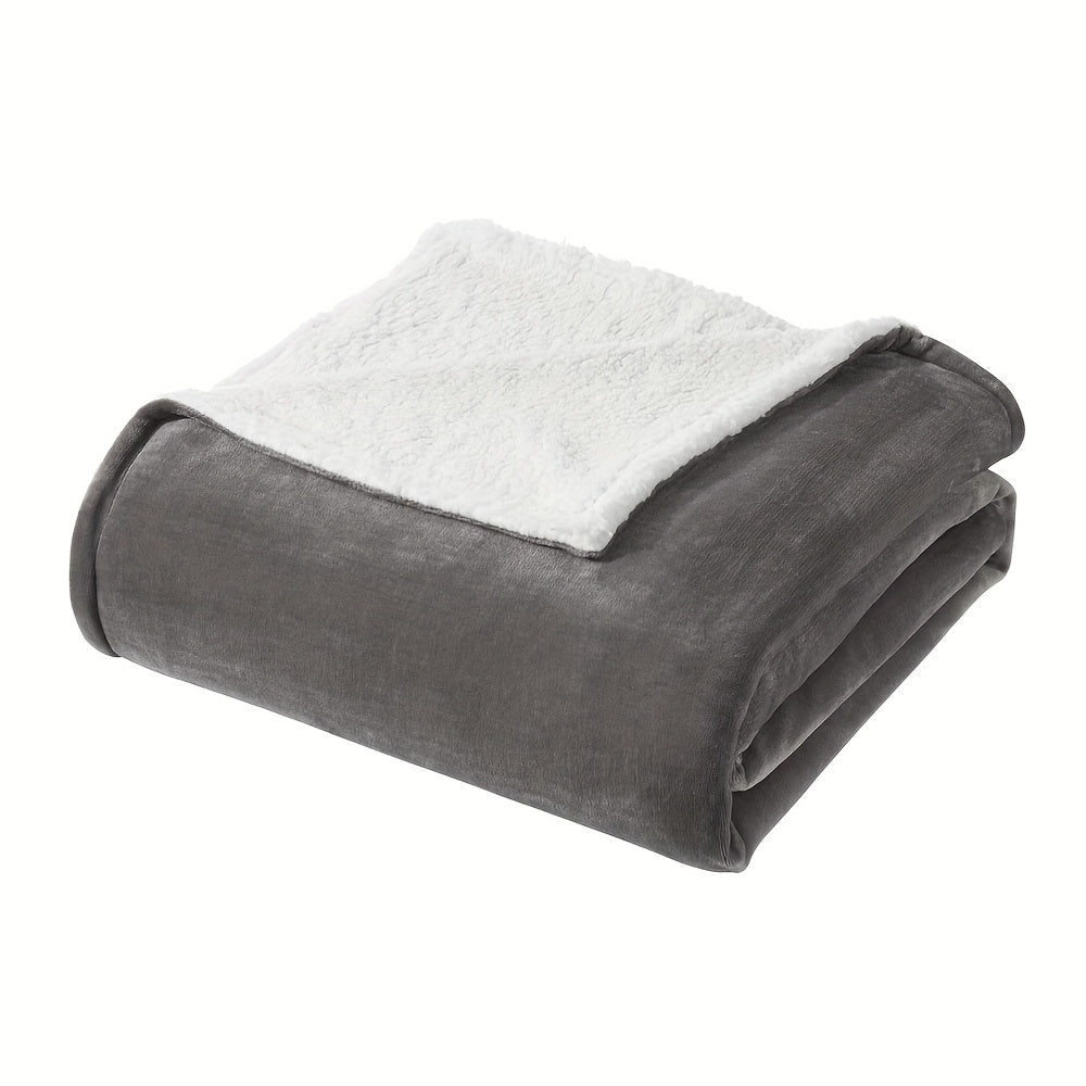 Zweifarbige Mikrofaser-Steppdecke – Weich, Warm & Hautfreundlich