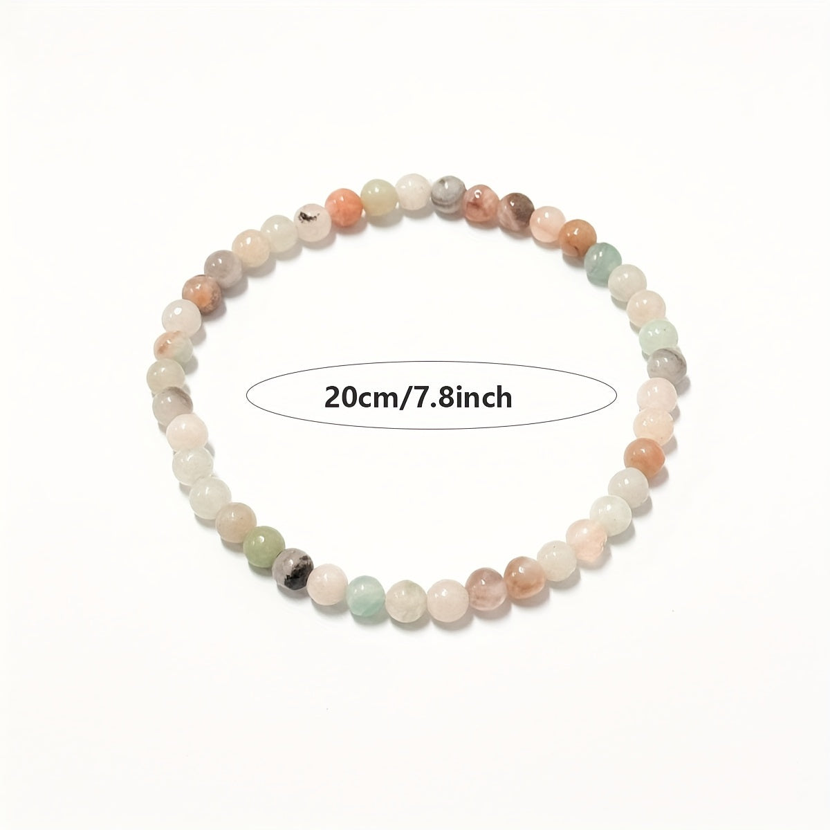 10er Set Elastische Steinperlen-Armbänder – Kristall für Frauen