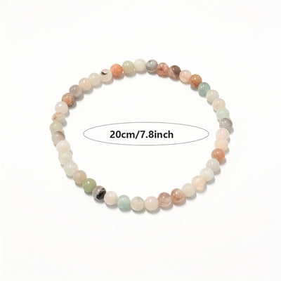 10er Set Elastische Steinperlen-Armbänder – Kristall für Frauen