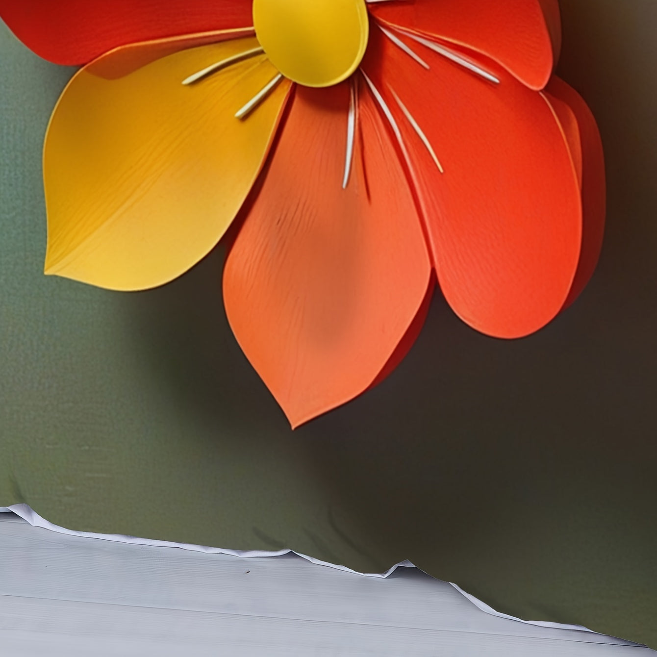 3D Blumenmuster Bettwäsche Set – Ultraweich, Reißverschluss, 1 Bettbezug