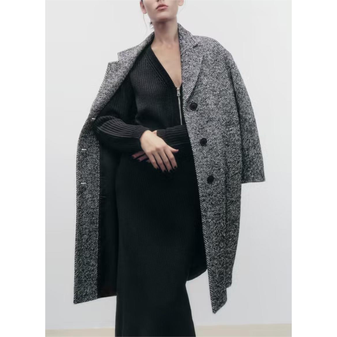 Zweireihiger Mantel für Damen