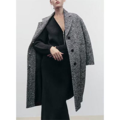 Zweireihiger Mantel für Damen