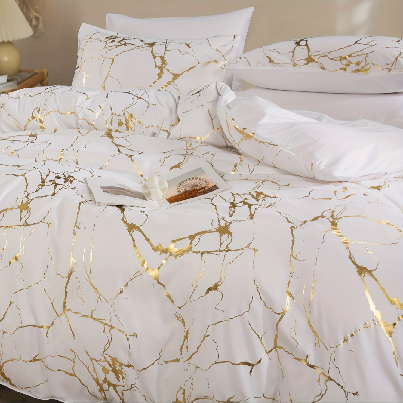 3pcs Soft Bronzing Bettbezug Set - Elegante Bettwaren