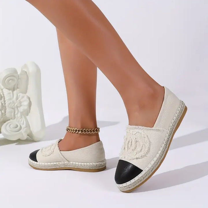 Zweifarbige Damen-Ballerinas – Leicht & Atmungsaktiv