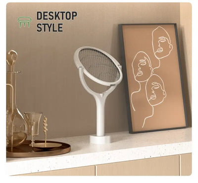 Wiederaufladbarer Drehbarer Elektro-Mückenschläger & Insektenvernichter