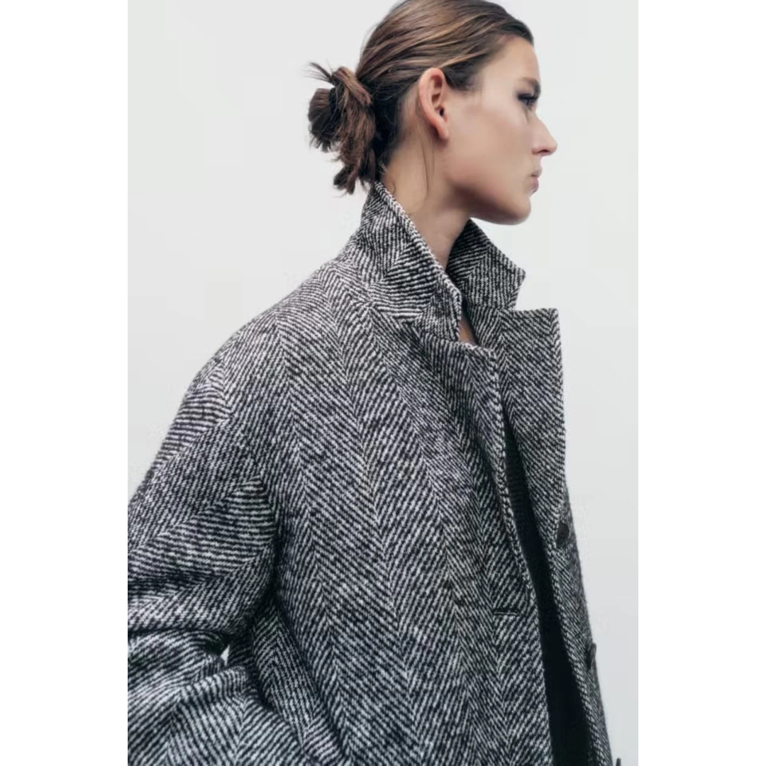 Zweireihiger Mantel für Damen