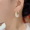 Mesh Crystal Drop Gold