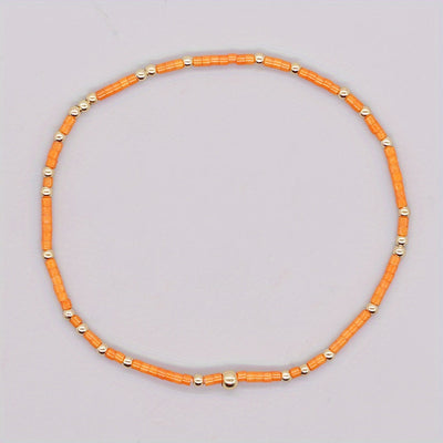 30er-Set Boho-Glasperlenarmbänder – Handgemacht, Stapelbar, Für Alltag