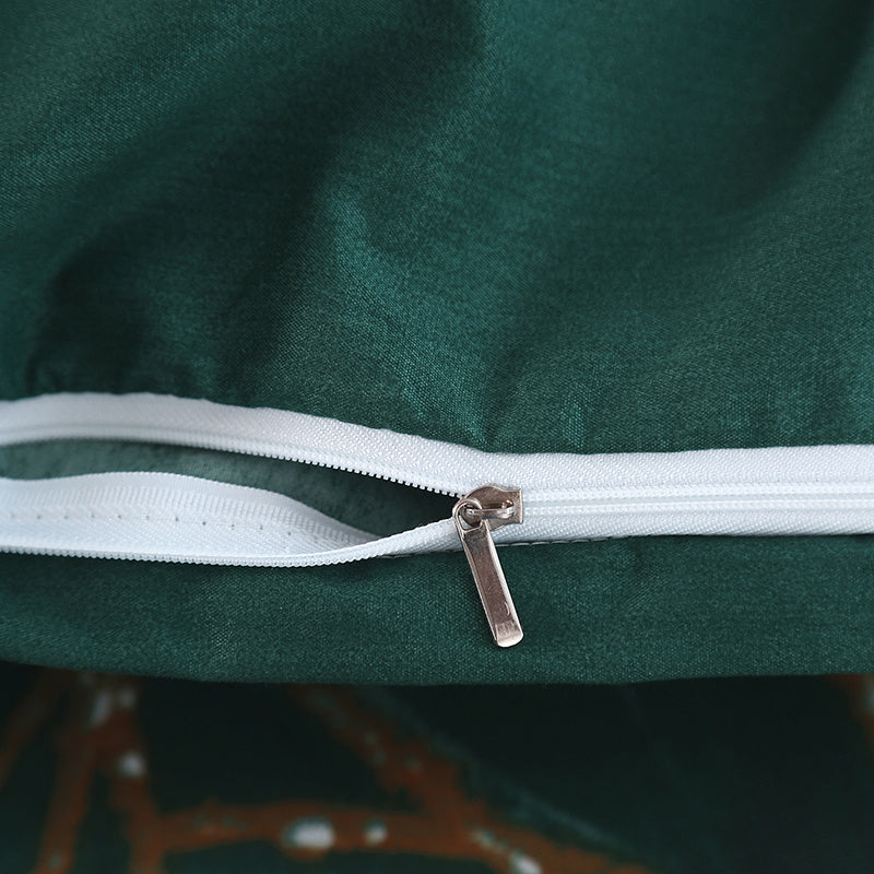 3-teiliges Bettwäsche-Set – Geometrisches Blumenmuster, Weiches Polyester