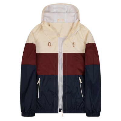 Zweifarbige Kapuzenjacke für Herren