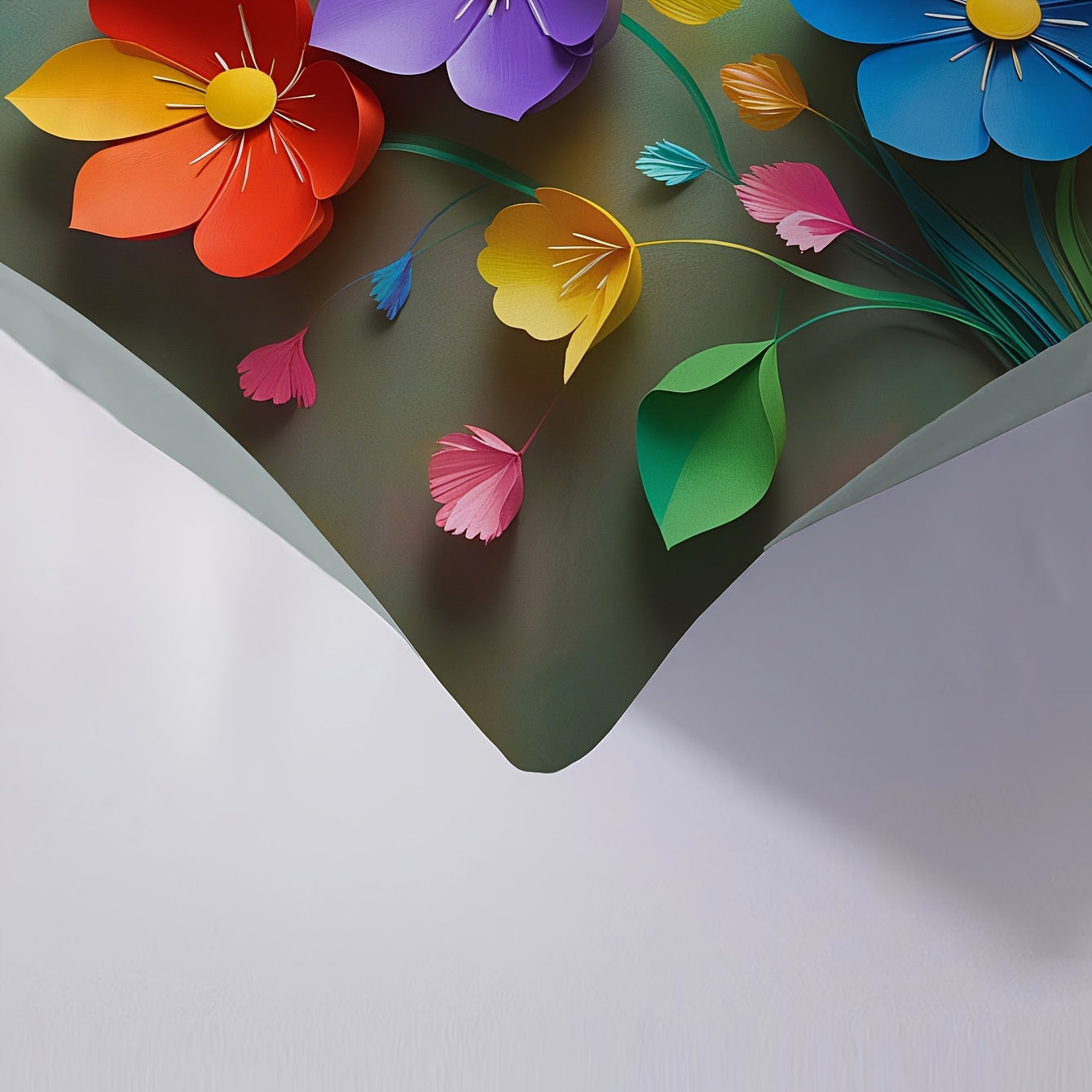 3D Blumenmuster Bettwäsche Set – Ultraweich, Reißverschluss, 1 Bettbezug