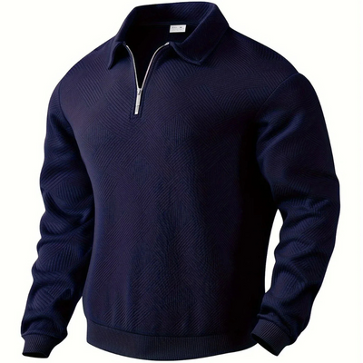 Adolphe – Eleganter Herrenpullover mit Reißverschlusskragen