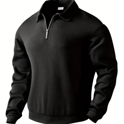 Adolphe – Eleganter Herrenpullover mit Reißverschlusskragen