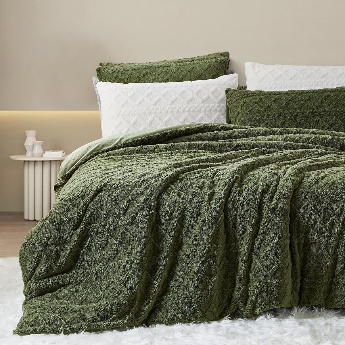 Wendebettwäsche Plüsch – Flauschig, Warm, Geometrisches Design