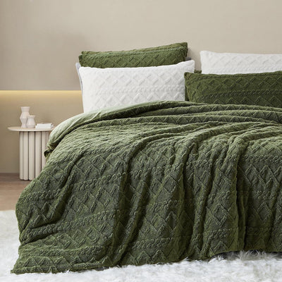 Wendebettwäsche Plüsch – Flauschig, Warm, Geometrisches Design