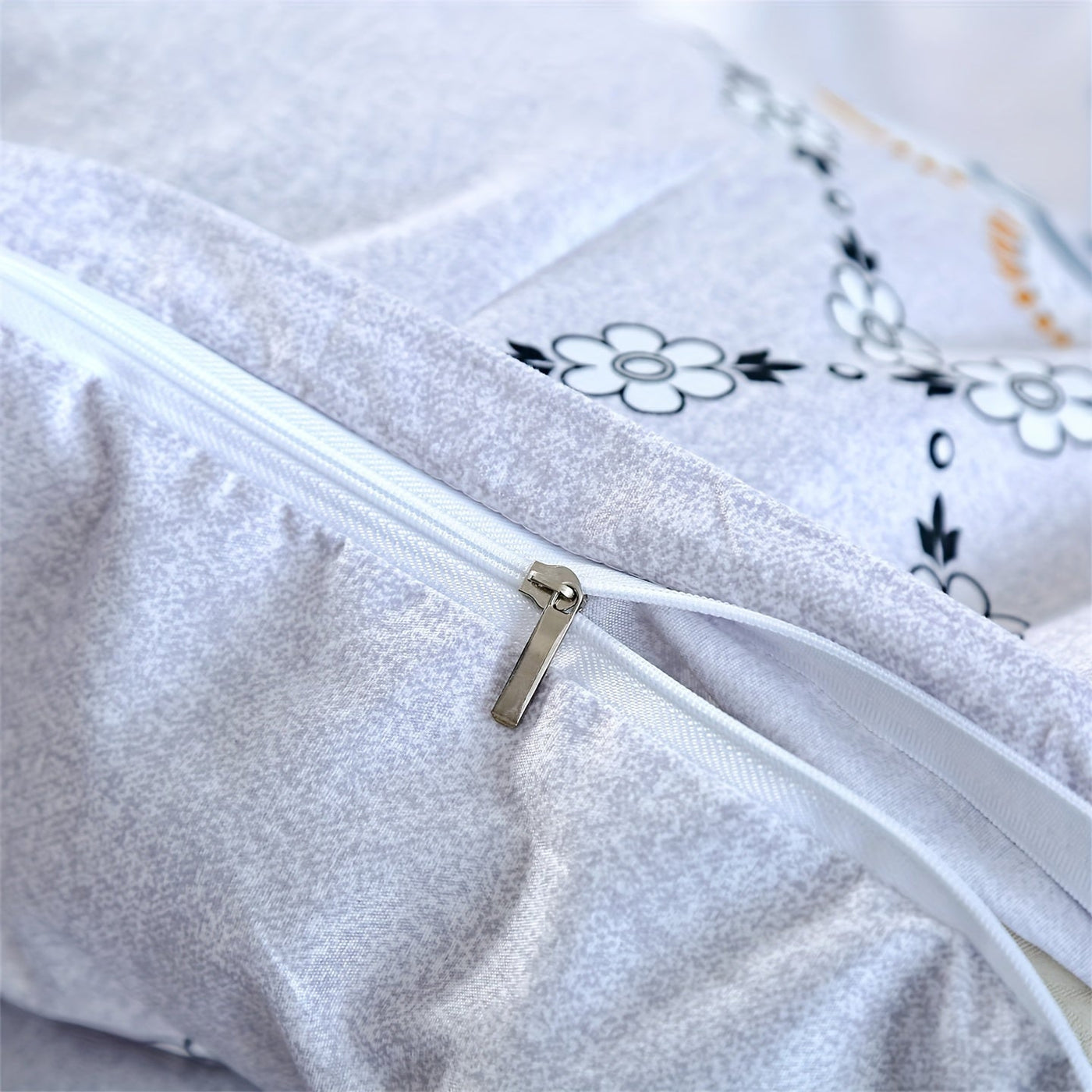 3-teiliges Geometrisches Bettbezug-Set – Atmungsaktiv, Weiches Polyester, Maschinenwaschbar