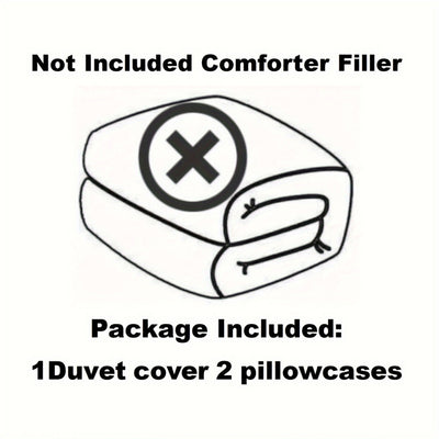 3-teiliges Blumen-Bettwäsche-Set – Atmungsaktiv, Maschinenwaschbar, Polyester