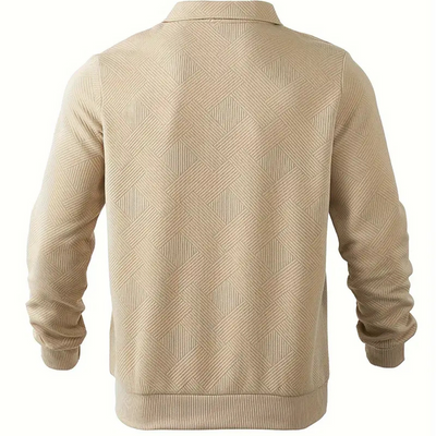 Adolphe – Eleganter Herrenpullover mit Reißverschlusskragen