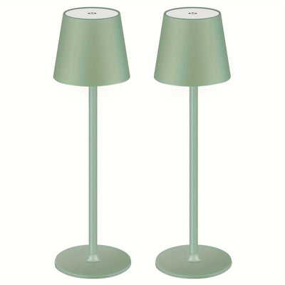 2er-Pack Akku-Tischlampe LED, Wiederaufladbare Touch-Nachtlampe