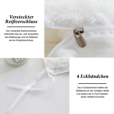 Wendebettwäsche Plüsch – Flauschig, Warm, Geometrisches Design