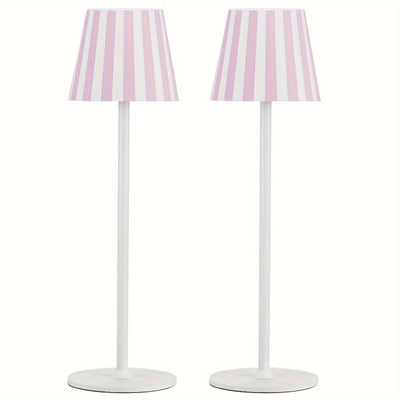 2er-Pack Akku-Tischlampe LED, Wiederaufladbare Touch-Nachtlampe