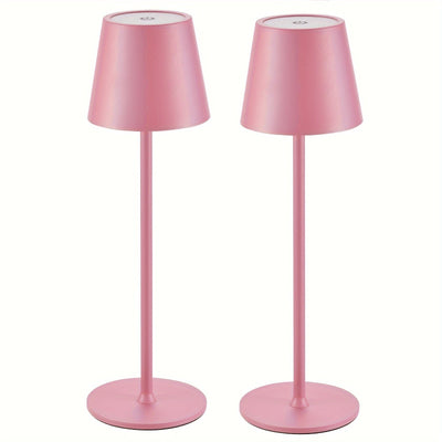 2er-Pack Akku-Tischlampe LED, Wiederaufladbare Touch-Nachtlampe