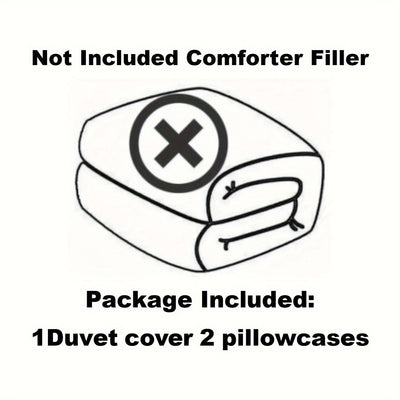 3-teiliges Bettbezug-Set – Weich, Atmungsaktiv & Blumenmuster