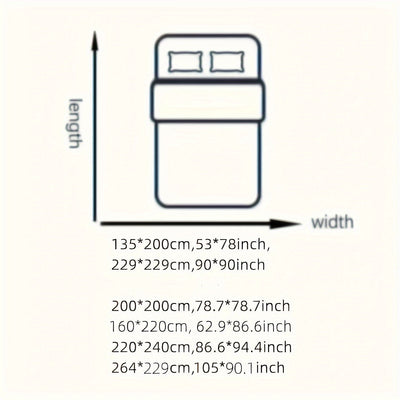 3-teiliges Bettbezug-Set – Zweig-Motiv, Weich & Atmungsaktiv
