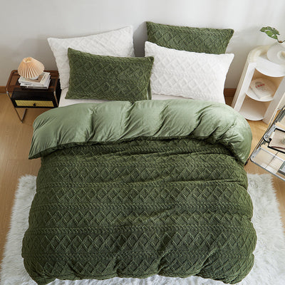 Wendebettwäsche Plüsch – Flauschig, Warm, Geometrisches Design