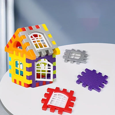 130-teiliges Kinder Bausteine Set - Lernspielzeug