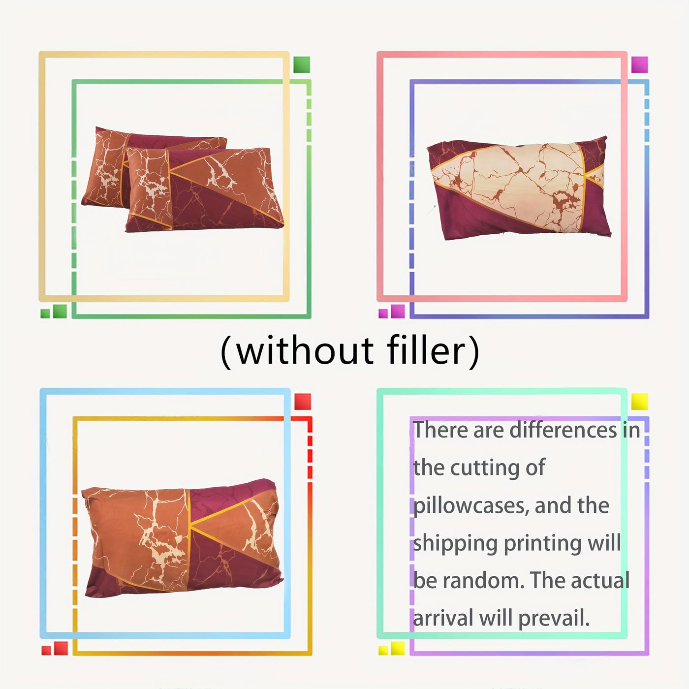 3-teiliges Bettwäsche-Set, Geometrischer Dreieck-Druck, Weich & Bequem