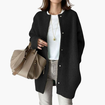 Wollmantel mit Gürtel für Damen