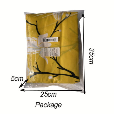 3-teiliges Bettwäsche-Set mit Gelbem Blumenmuster, Atmungsaktiv & Bequem