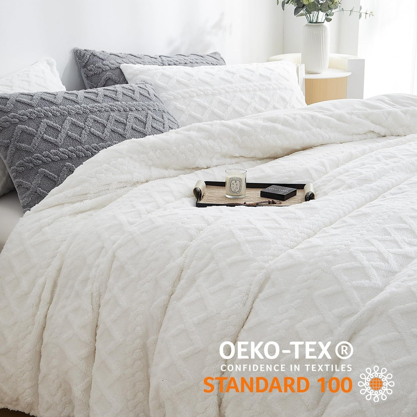 Wendebettwäsche Plüsch – Flauschig, Warm, Geometrisches Design