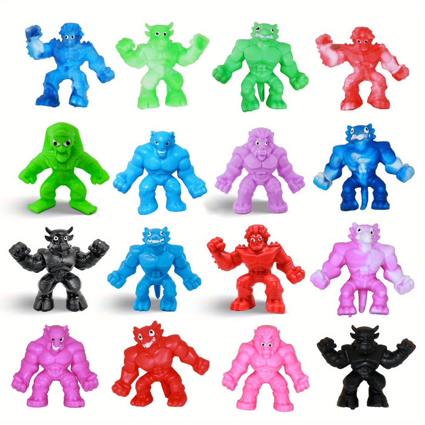 10 Stretch-Monster Squishy-Spielzeuge – Stressabbau, Verschiedene Farben