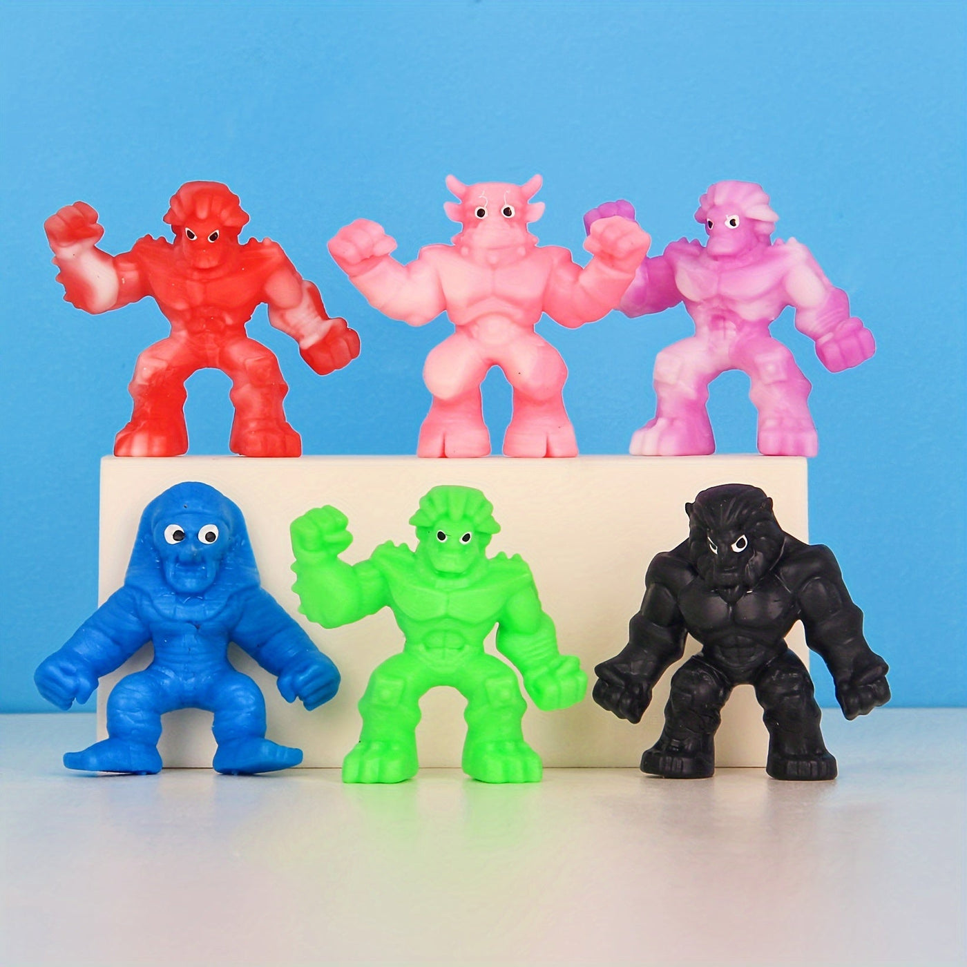 10 Stretch-Monster Squishy-Spielzeuge – Stressabbau, Verschiedene Farben